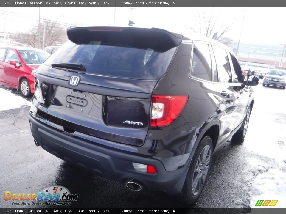 2021 Honda Passport EX-L AWD Crystal Black Pearl / Black Photo #7