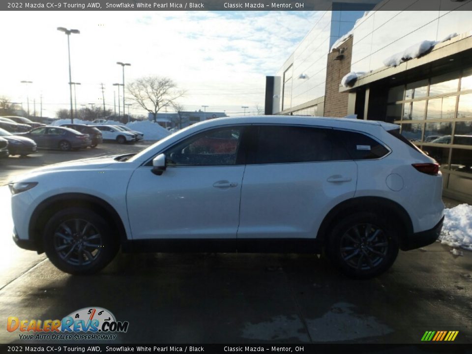 2022 Mazda CX-9 Touring AWD Snowflake White Pearl Mica / Black Photo #6
