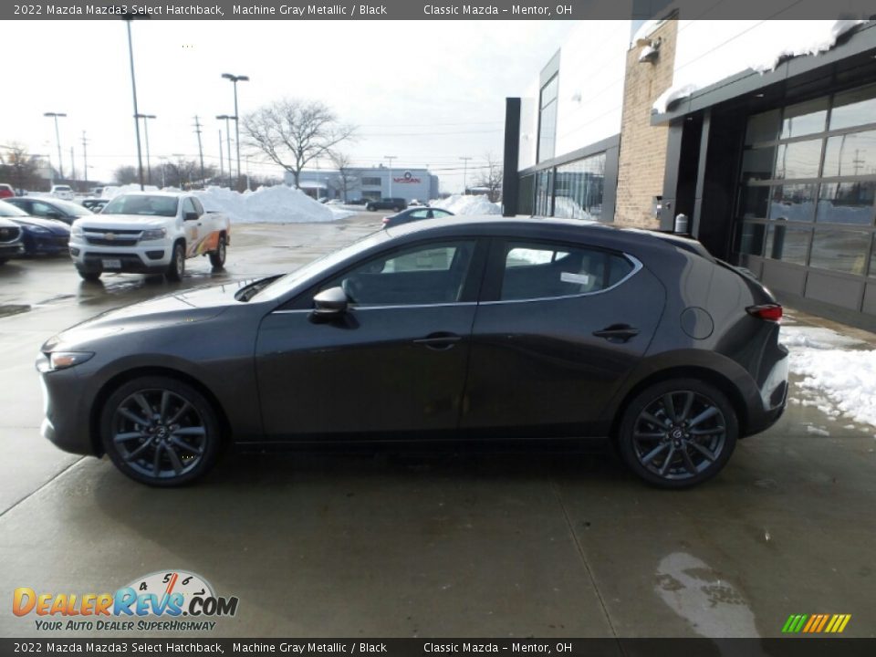 2022 Mazda Mazda3 Select Hatchback Machine Gray Metallic / Black Photo #6