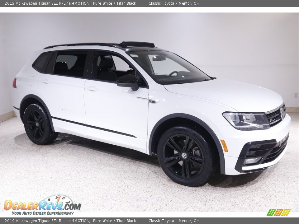 2019 Volkswagen Tiguan SEL R-Line 4MOTION Pure White / Titan Black Photo #1