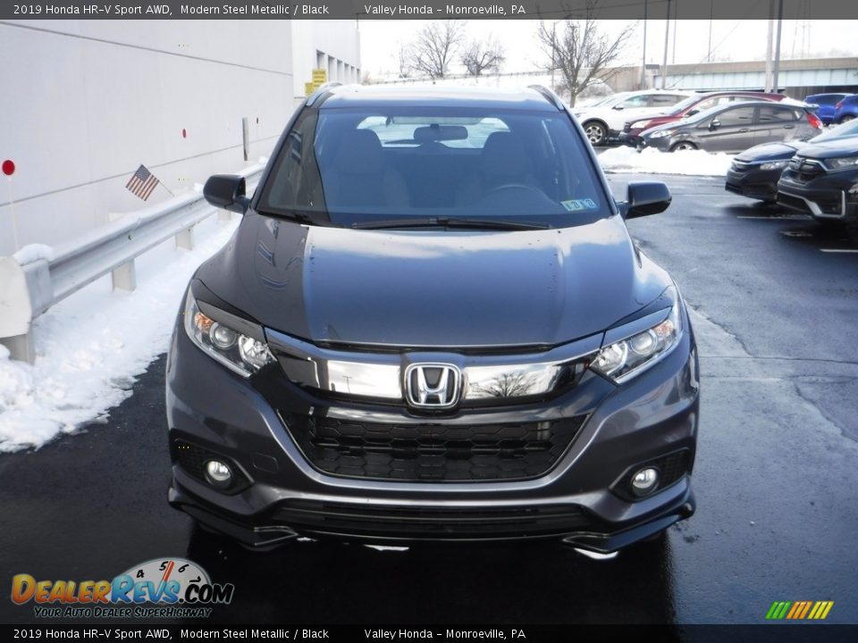 2019 Honda HR-V Sport AWD Modern Steel Metallic / Black Photo #3