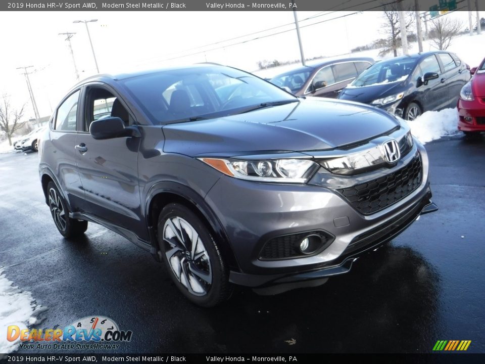 2019 Honda HR-V Sport AWD Modern Steel Metallic / Black Photo #4