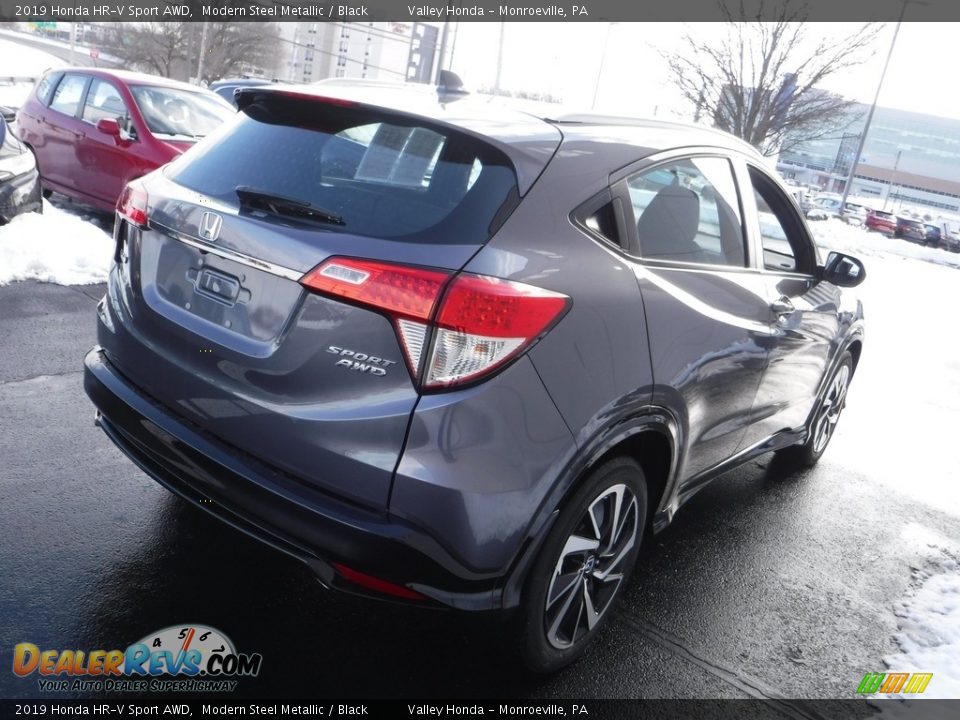 2019 Honda HR-V Sport AWD Modern Steel Metallic / Black Photo #6