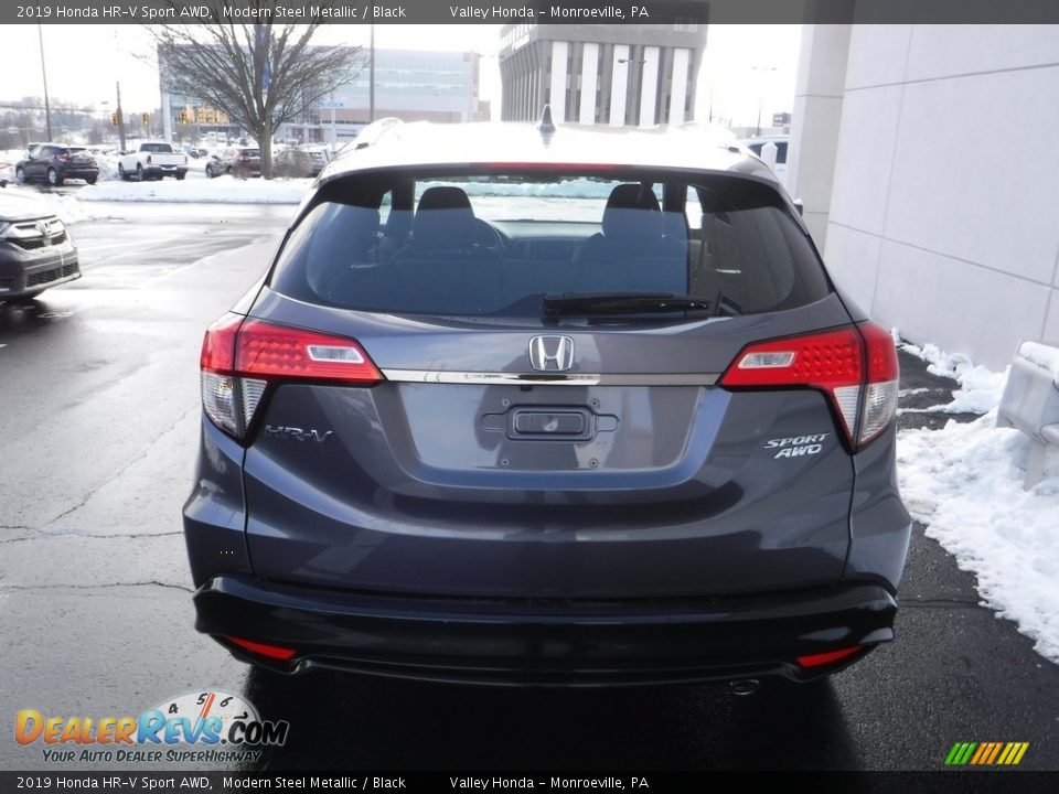 2019 Honda HR-V Sport AWD Modern Steel Metallic / Black Photo #7