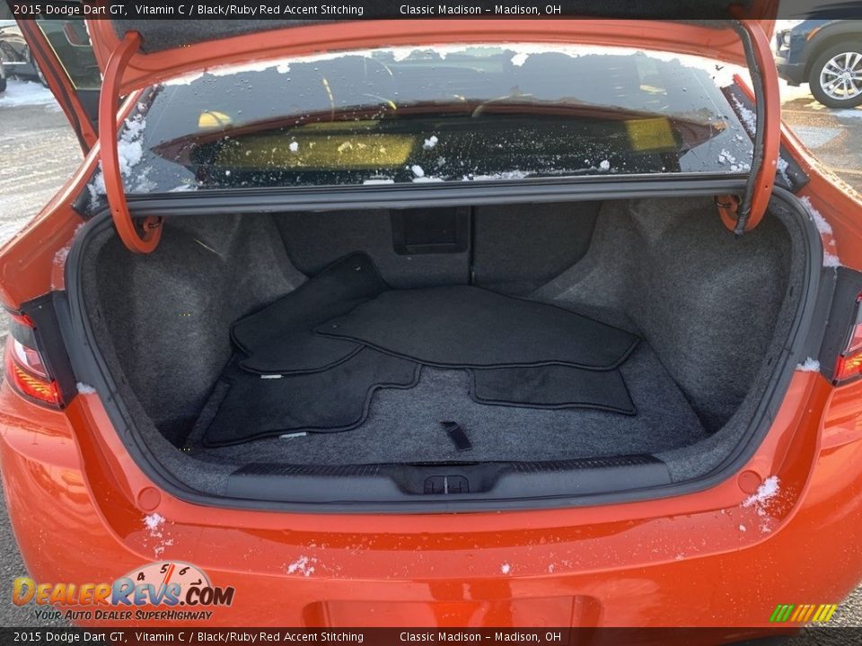 2015 Dodge Dart GT Vitamin C / Black/Ruby Red Accent Stitching Photo #20
