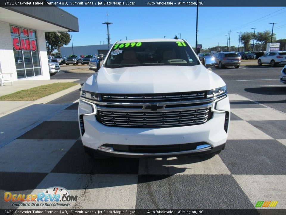 2021 Chevrolet Tahoe Premier 4WD Summit White / Jet Black/Maple Sugar Photo #2