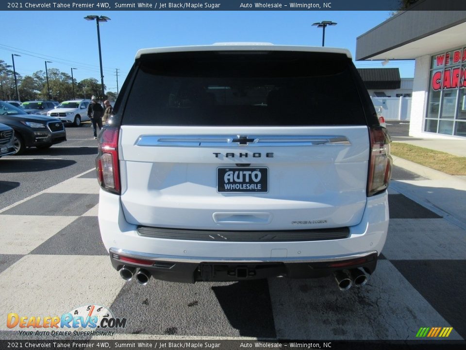2021 Chevrolet Tahoe Premier 4WD Summit White / Jet Black/Maple Sugar Photo #4