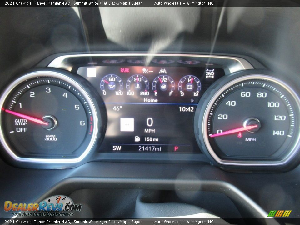 2021 Chevrolet Tahoe Premier 4WD Summit White / Jet Black/Maple Sugar Photo #16