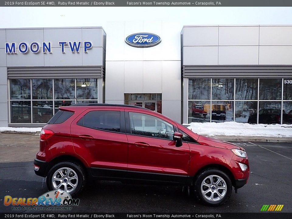 2019 Ford EcoSport SE 4WD Ruby Red Metallic / Ebony Black Photo #1