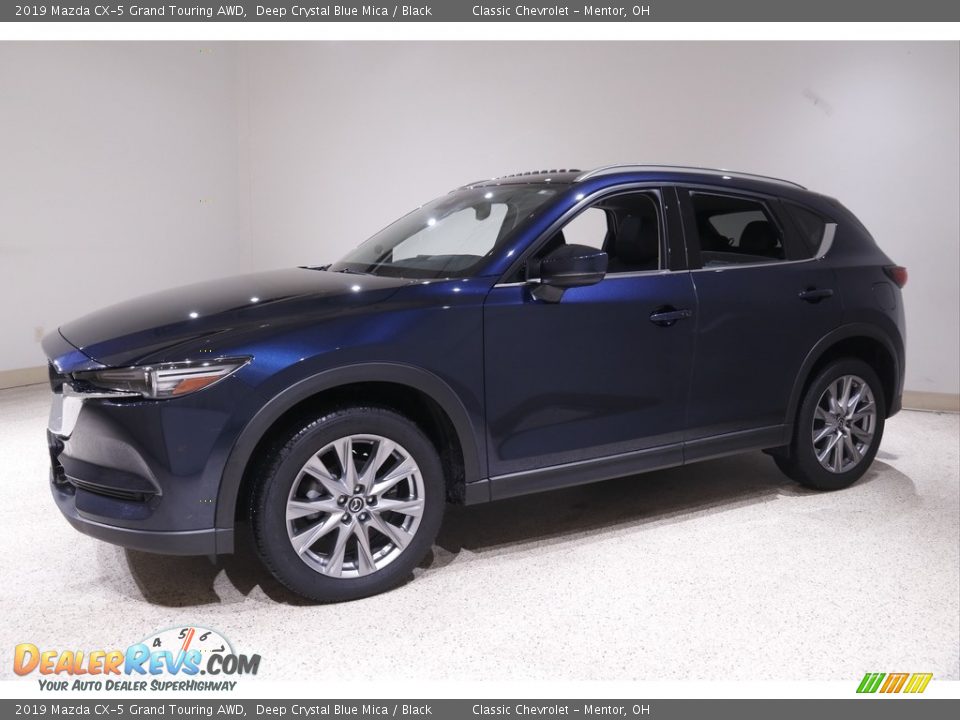 2019 Mazda CX-5 Grand Touring AWD Deep Crystal Blue Mica / Black Photo #3