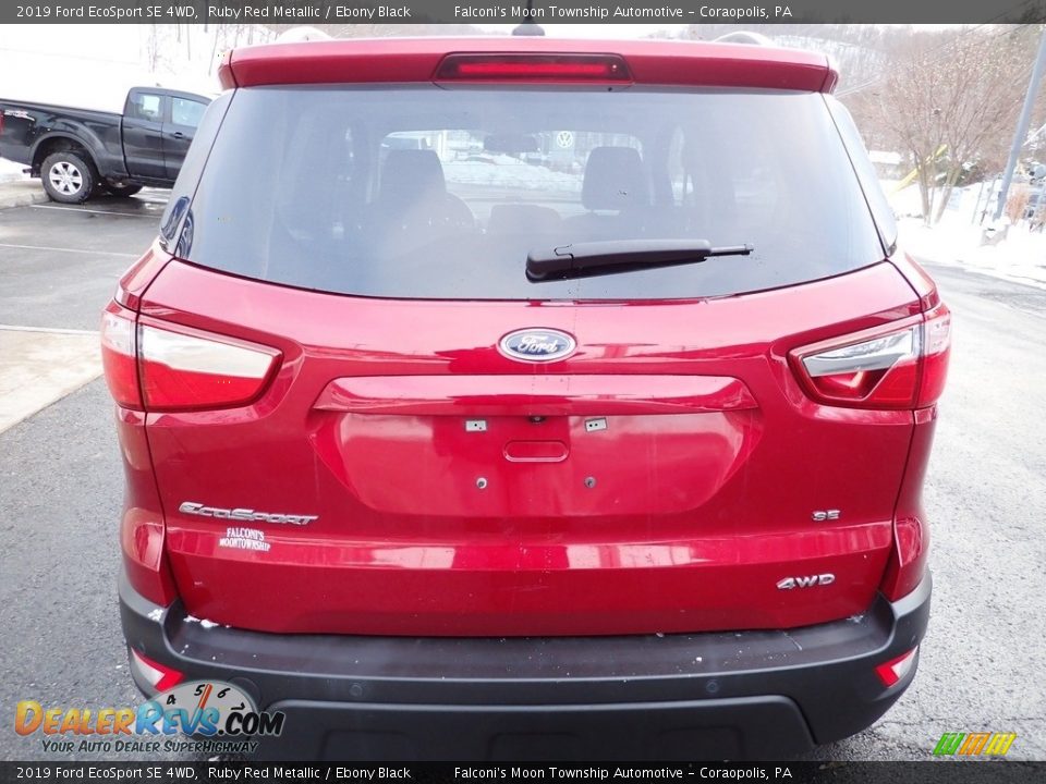 2019 Ford EcoSport SE 4WD Ruby Red Metallic / Ebony Black Photo #3