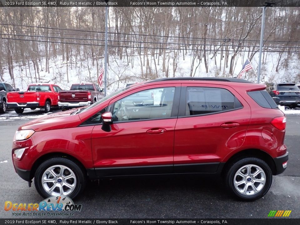 2019 Ford EcoSport SE 4WD Ruby Red Metallic / Ebony Black Photo #5