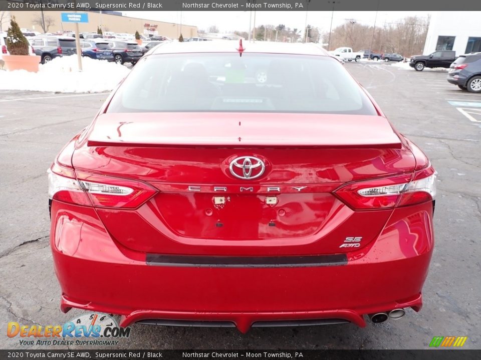 2020 Toyota Camry SE AWD Supersonic Red / Black Photo #6