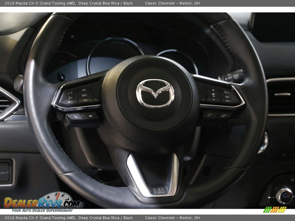 2019 Mazda CX-5 Grand Touring AWD Deep Crystal Blue Mica / Black Photo #7