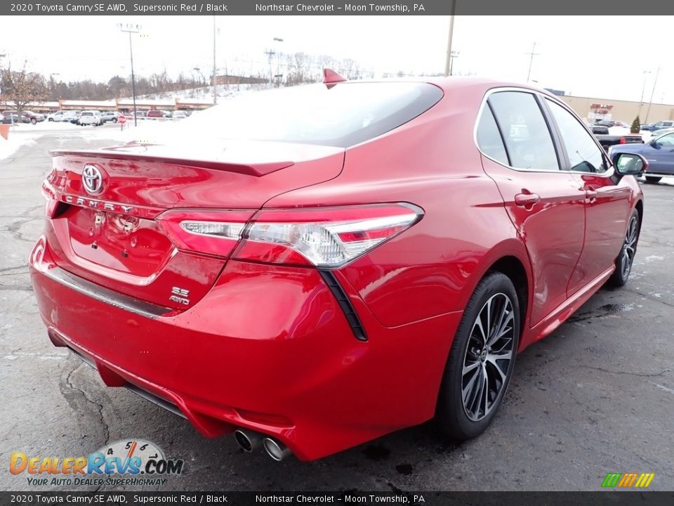 2020 Toyota Camry SE AWD Supersonic Red / Black Photo #7