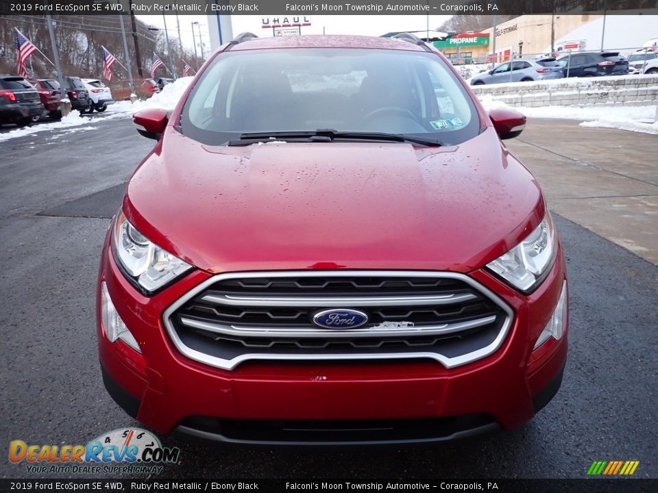 2019 Ford EcoSport SE 4WD Ruby Red Metallic / Ebony Black Photo #7