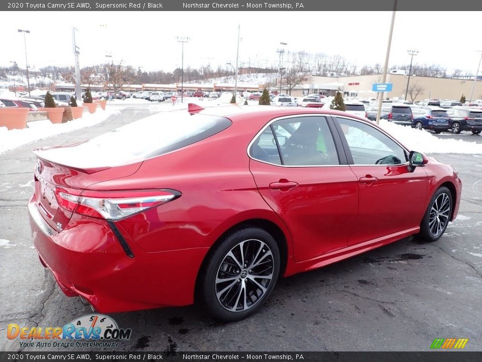 2020 Toyota Camry SE AWD Supersonic Red / Black Photo #8