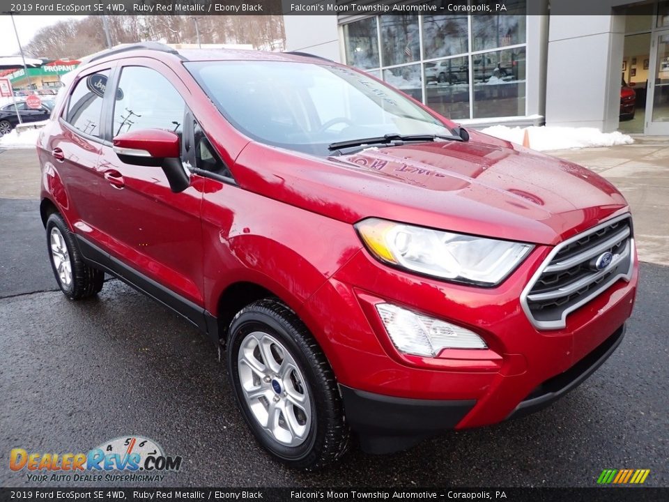 2019 Ford EcoSport SE 4WD Ruby Red Metallic / Ebony Black Photo #8