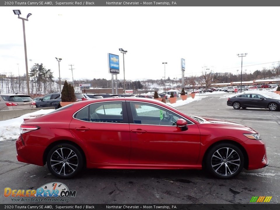 2020 Toyota Camry SE AWD Supersonic Red / Black Photo #9