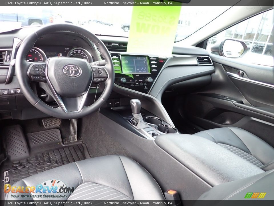 Black Interior - 2020 Toyota Camry SE AWD Photo #21