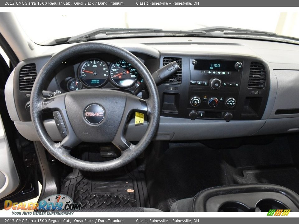 2013 GMC Sierra 1500 Regular Cab Onyx Black / Dark Titanium Photo #11