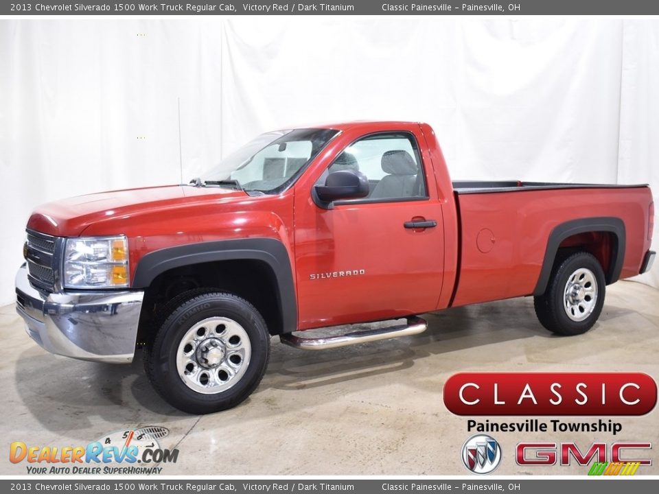 2013 Chevrolet Silverado 1500 Work Truck Regular Cab Victory Red / Dark Titanium Photo #1