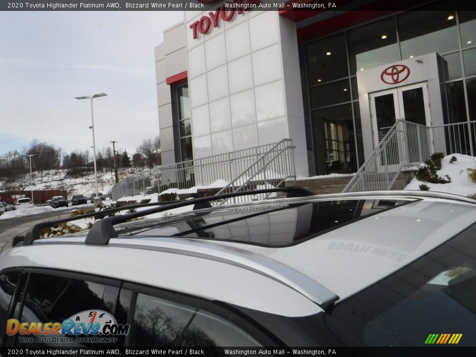 2020 Toyota Highlander Platinum AWD Blizzard White Pearl / Black Photo #3