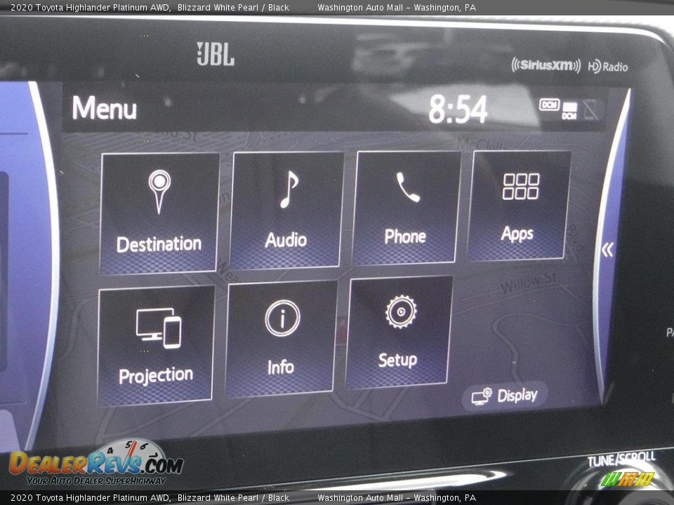 2020 Toyota Highlander Platinum AWD Blizzard White Pearl / Black Photo #6