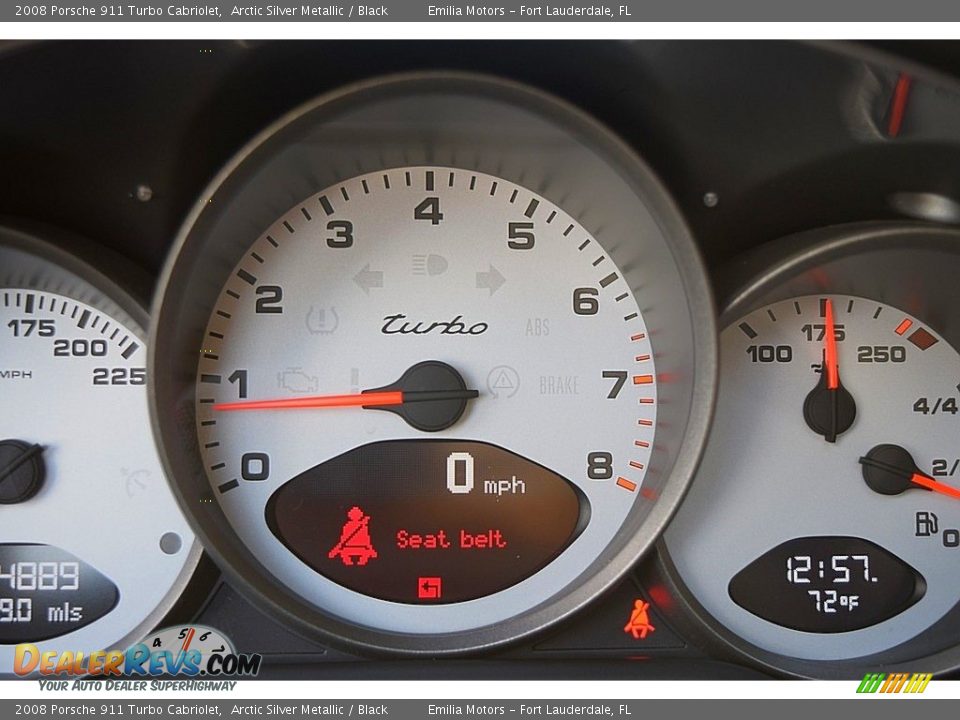 2008 Porsche 911 Turbo Cabriolet Gauges Photo #48