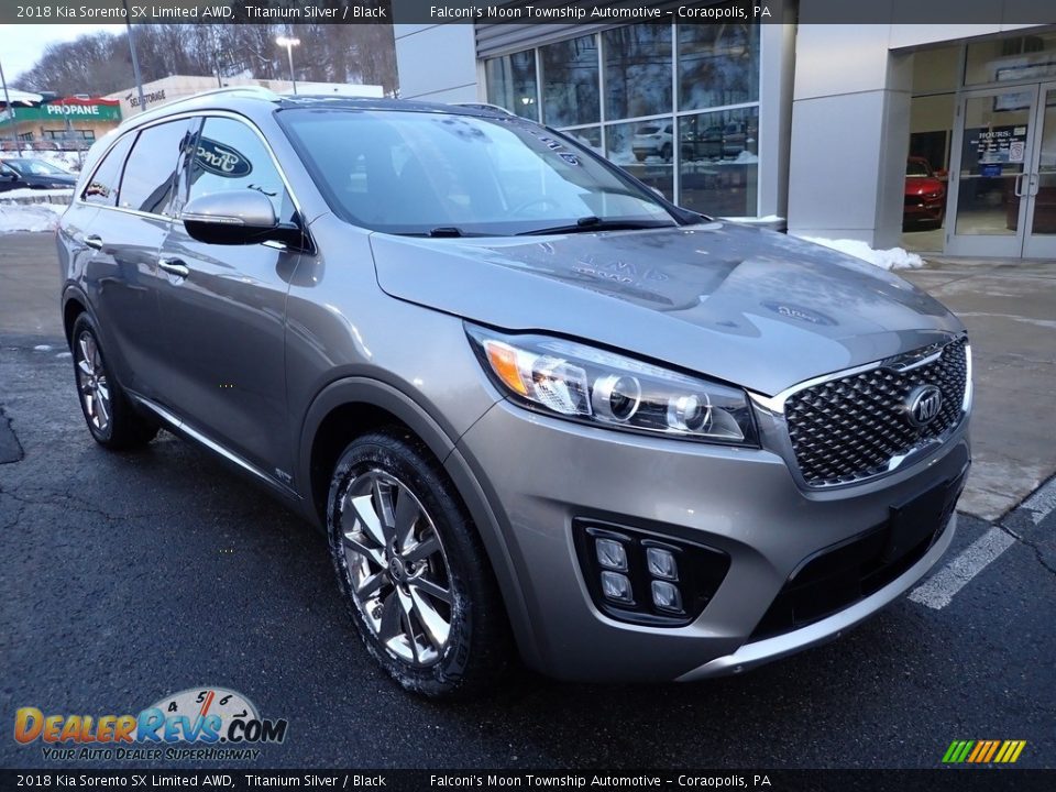 Titanium Silver 2018 Kia Sorento SX Limited AWD Photo #9