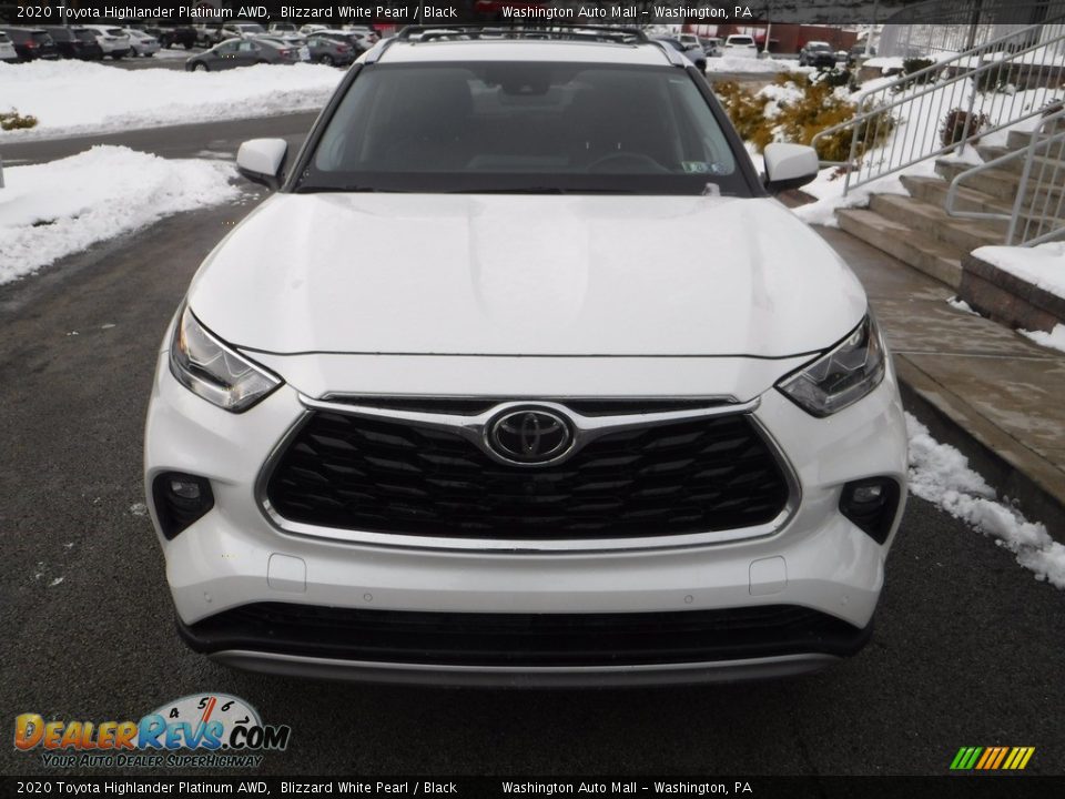 2020 Toyota Highlander Platinum AWD Blizzard White Pearl / Black Photo #13