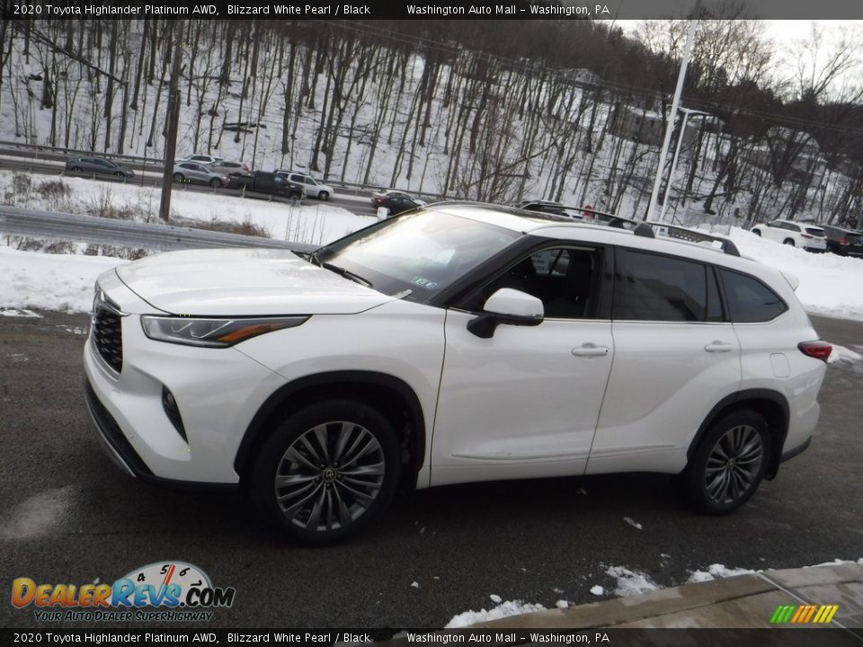 2020 Toyota Highlander Platinum AWD Blizzard White Pearl / Black Photo #15