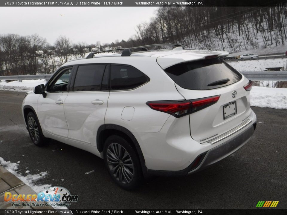 2020 Toyota Highlander Platinum AWD Blizzard White Pearl / Black Photo #16