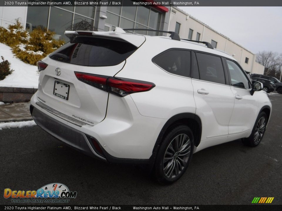 2020 Toyota Highlander Platinum AWD Blizzard White Pearl / Black Photo #17