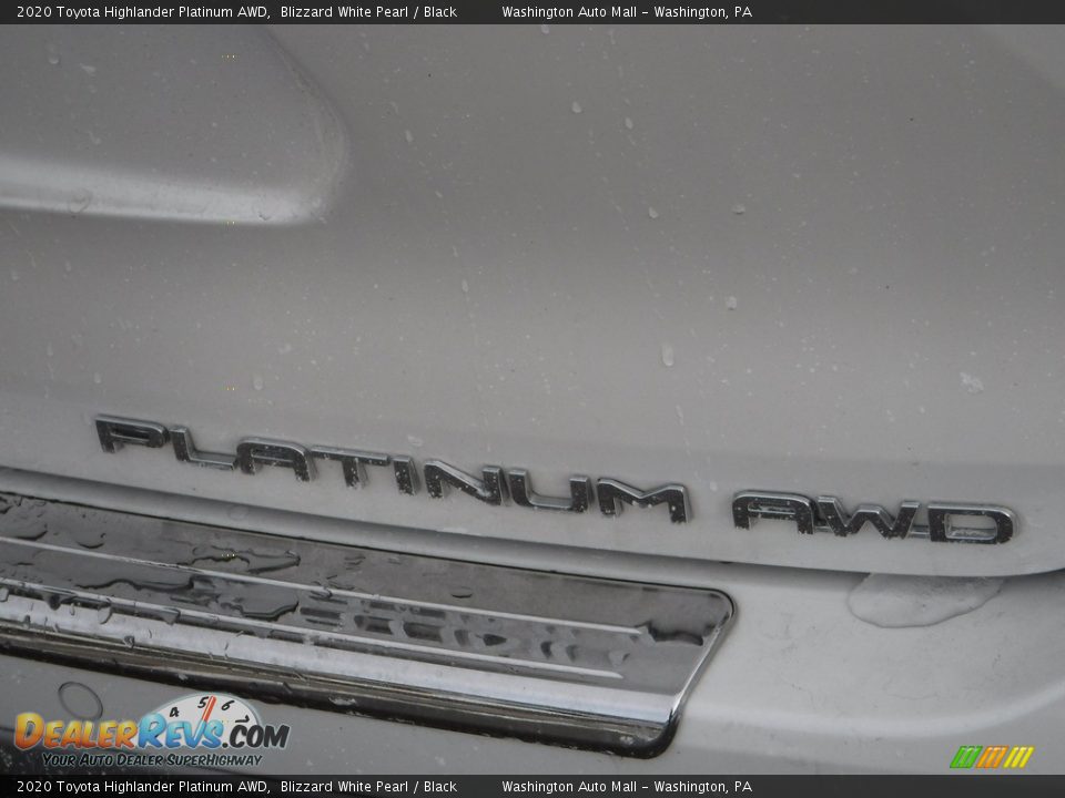 2020 Toyota Highlander Platinum AWD Blizzard White Pearl / Black Photo #18