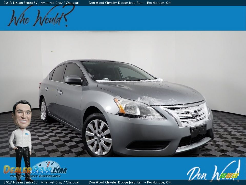 2013 Nissan Sentra SV Amethyst Gray / Charcoal Photo #1