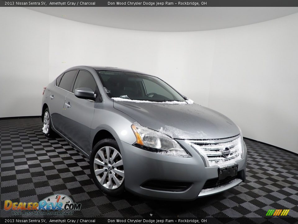 2013 Nissan Sentra SV Amethyst Gray / Charcoal Photo #2