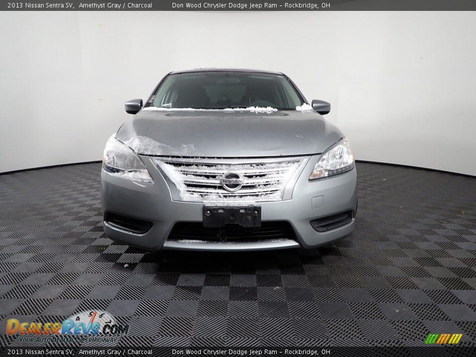 2013 Nissan Sentra SV Amethyst Gray / Charcoal Photo #3