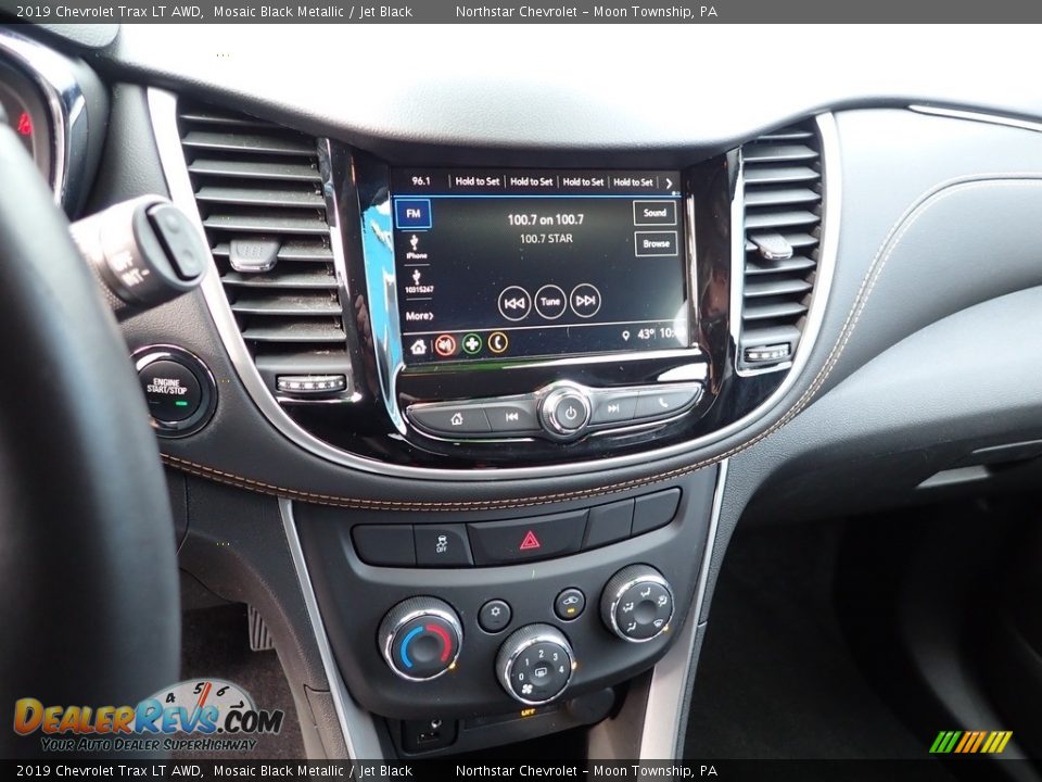 2019 Chevrolet Trax LT AWD Mosaic Black Metallic / Jet Black Photo #27
