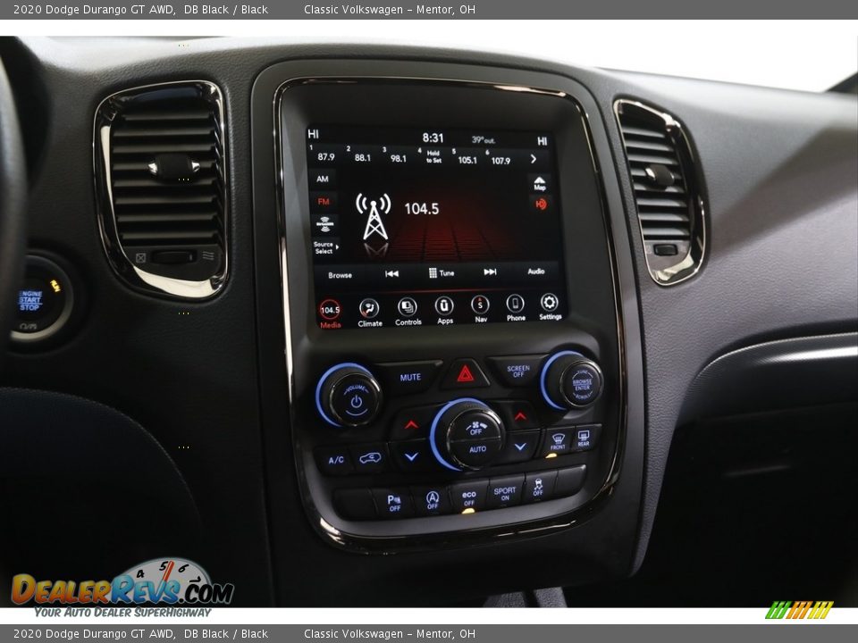 2020 Dodge Durango GT AWD DB Black / Black Photo #9
