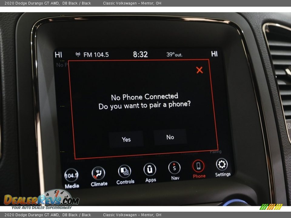 2020 Dodge Durango GT AWD DB Black / Black Photo #13