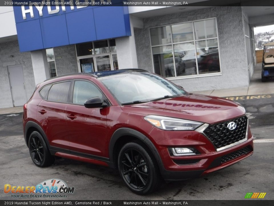 2019 Hyundai Tucson Night Edition AWD Gemstone Red / Black Photo #1