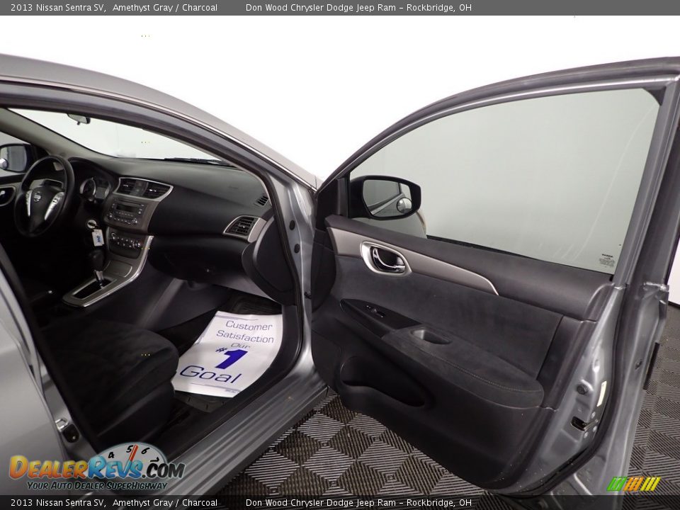 2013 Nissan Sentra SV Amethyst Gray / Charcoal Photo #28
