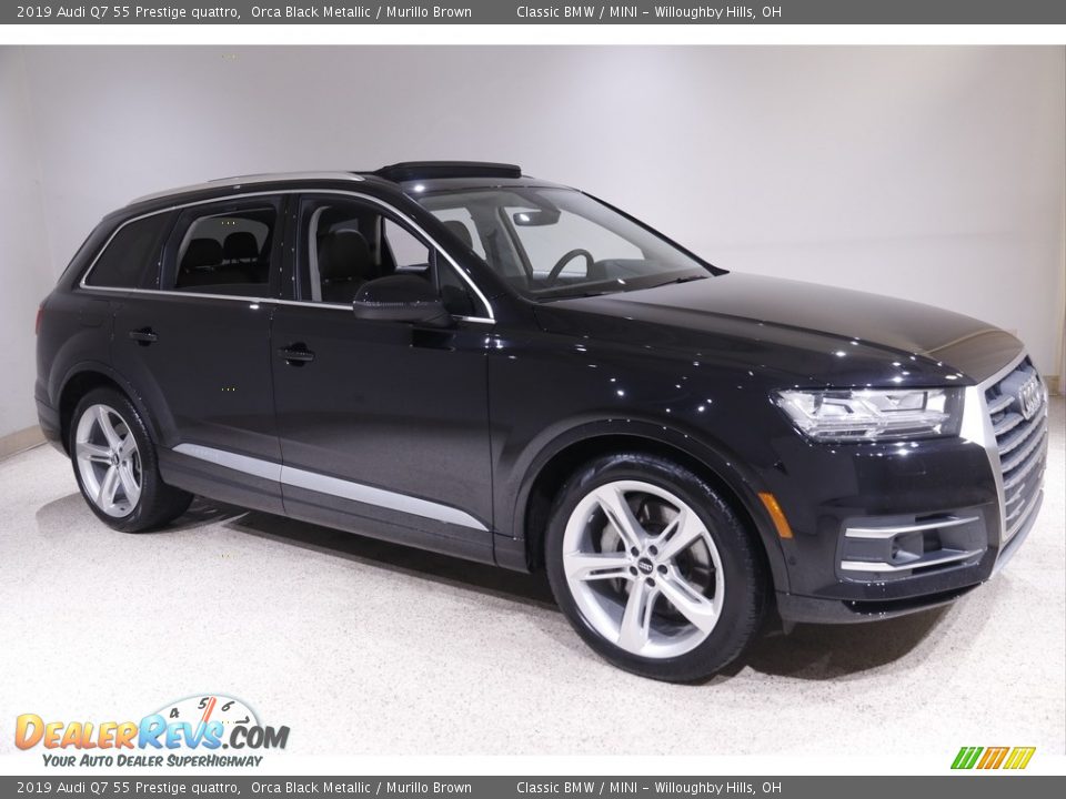 Orca Black Metallic 2019 Audi Q7 55 Prestige quattro Photo #1