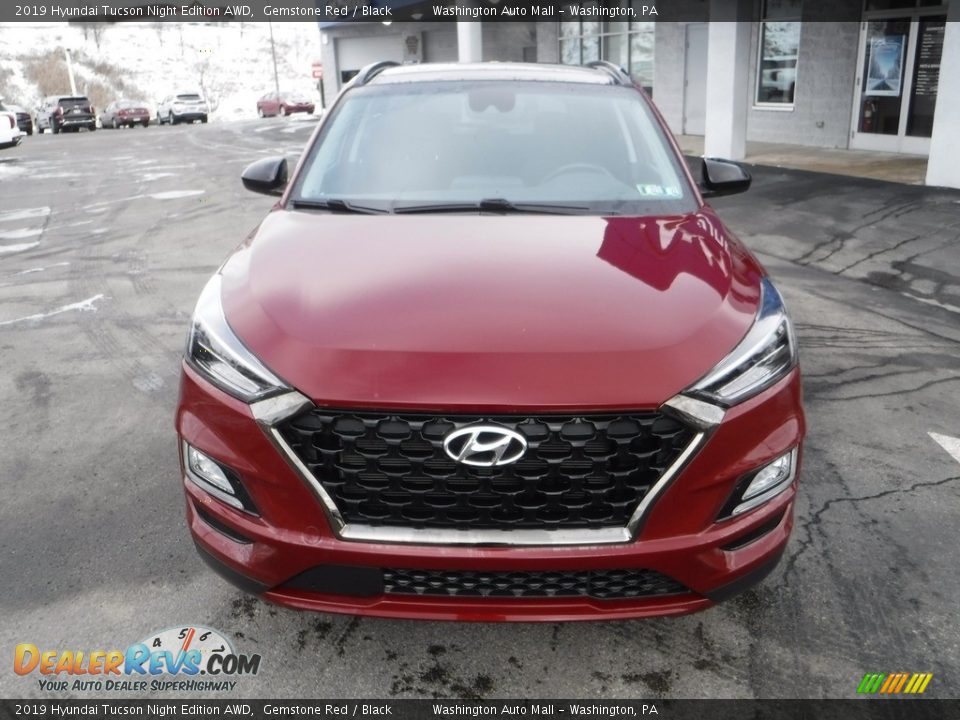 2019 Hyundai Tucson Night Edition AWD Gemstone Red / Black Photo #5