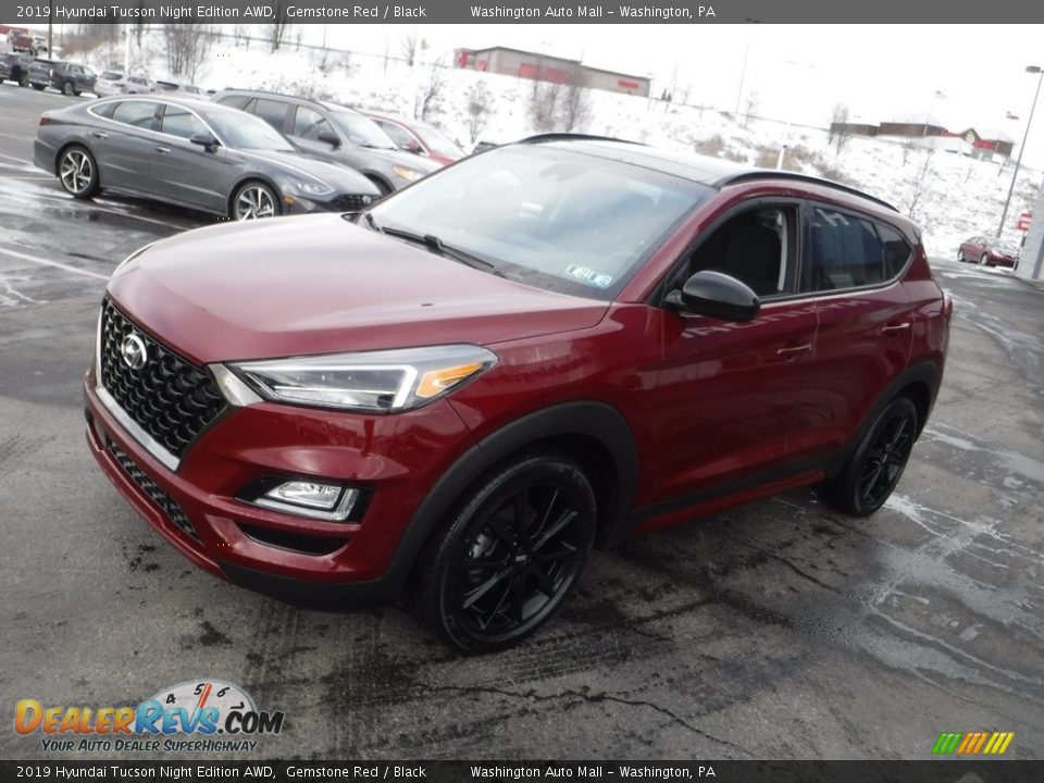 2019 Hyundai Tucson Night Edition AWD Gemstone Red / Black Photo #6