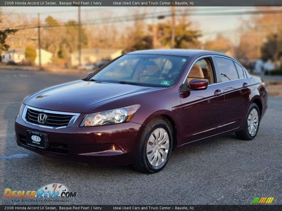 2008 Honda Accord LX Sedan Basque Red Pearl / Ivory Photo #1