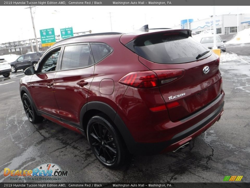 2019 Hyundai Tucson Night Edition AWD Gemstone Red / Black Photo #8