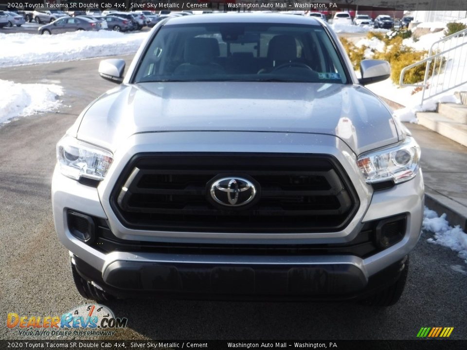 2020 Toyota Tacoma SR Double Cab 4x4 Silver Sky Metallic / Cement Photo #12