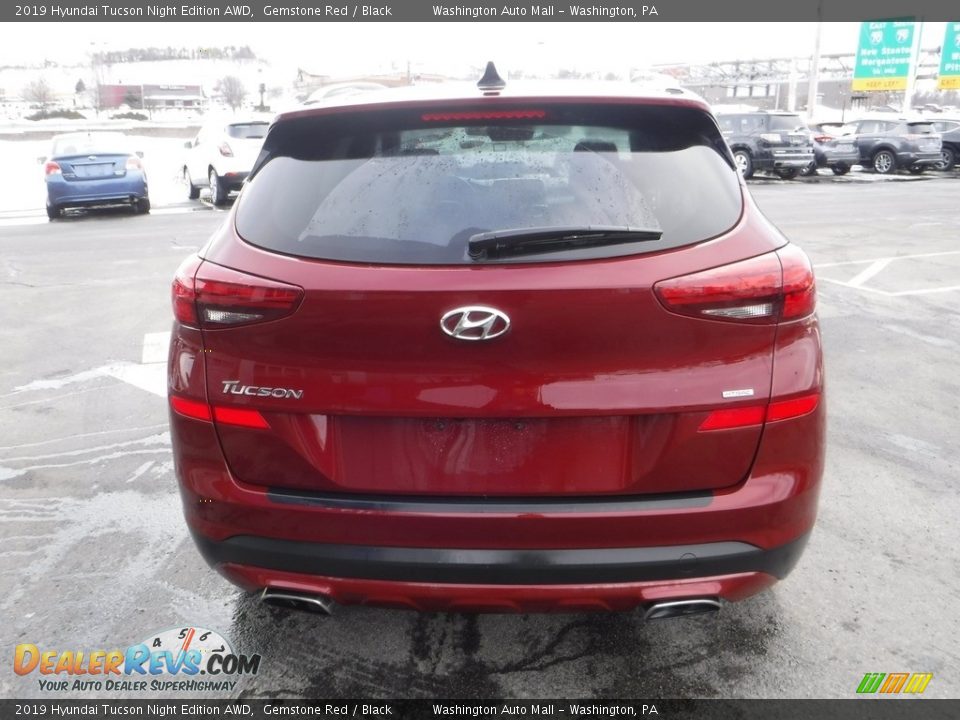 2019 Hyundai Tucson Night Edition AWD Gemstone Red / Black Photo #9